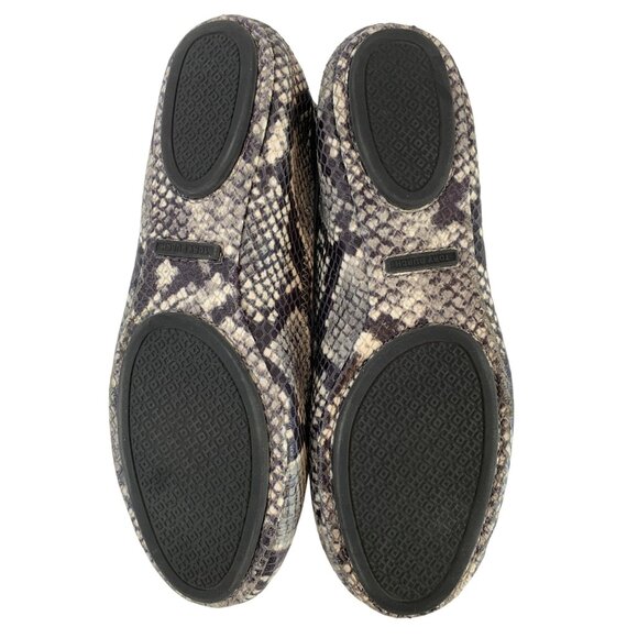 Tory Burch Womens Python Print Minnie Travel Ballet Flats Size 8 A10070 - Picture 6 of 10